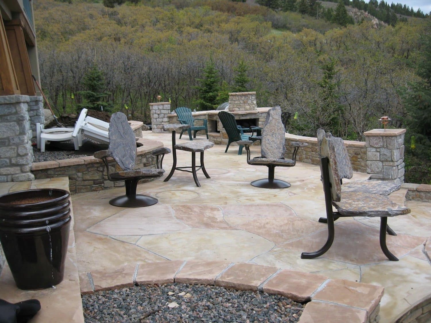 Outdoor Living Stamped Concrete — J&P Landscaping