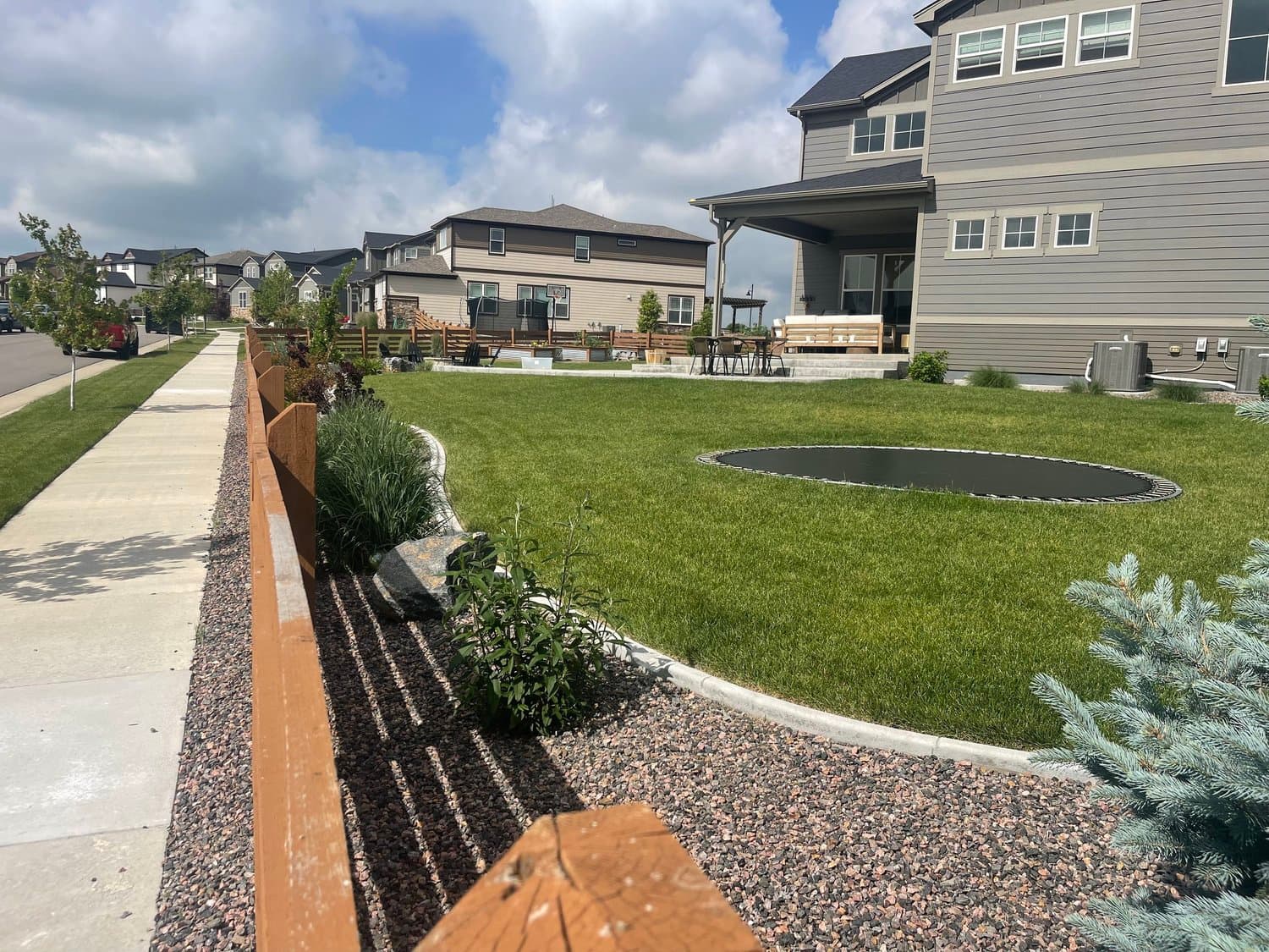 Inground Trampoline — J&P Landscaping